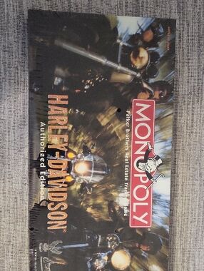 Monopoly Harley-Davidson Edition Board Game - Black & Orange Artwork